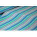10cm Sport- und Bademodenelastik  Streifen pink türkisblau  (Grundpreis € 39,00/m)